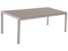 Tavolo da giardino alluminio anodizzato grigio 180 x 90 cm