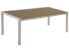 Tavolo da giardino alluminio anodizzato marrone 180 x 90 cm