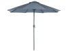 Parasol de jadin gris anthracite avec LED ⌀ 266 cm