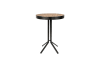 Tavolo bar rotondo in legno chiaro