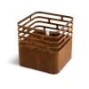 Brasero grill tabouret table d'appoint rouille