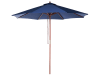 Parasol de jardin en bois avec toile bleu marine D270cm