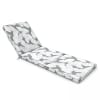 Cuscino per lettino da sole grigio e bianco 186 x 60 x 5 cm