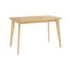 Rechteckiger Tisch aus hellem Holz für 6 Personen, 120cm