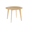 Table ronde 4 personnes en bois clair D100 cm