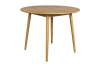 Table à manger ronde en bois D120cm bois clair