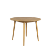 Table à manger ronde en bois D120cm bois clair