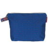 Tasche aus Outdoor-Gewebe Grafischer Druck Blau 19x28cm