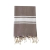 Fouta traditionnelle "Kozo" Taupe 100x200