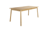 Ausziehbarer Tisch aus Holz 180/240x90cm, beige
