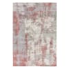 Tapis moderne fait main en viscose rose rouge 120x170 cm