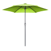 Parasol droit 3m en aluminium vert