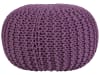 Pouf cotone viola 50 x 35 cm