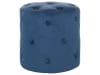 Pouf en velours bleu foncé ⌀ 40 cm