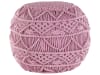 Pouf en coton rose ⌀ 40 cm