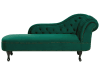 Chaise longue de terciopelo verde derecho