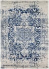 Orientalischer Vintage Teppich Blau/Beige 120x170