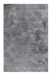 Tappeto pelo lungo taftato morbido grigio 130x190