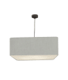 Lámpara de techo cuadrado carlito gris claro