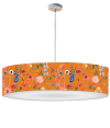 Lámpara de techo flor naranja acidulado