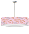 Lámpara de techo pájaro rosa acidulado
