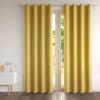 Rideau occultant 135x260 jaune curry en polyester