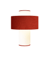 Lampe Emilio rouge D35 cm D: 35 x H: 45