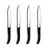 Set di 4 coltelli da bistecca  Nero