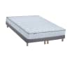 Ensemble matelas ressorts sommier gris 160x200