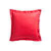 Taie d'oreiller uni en coton rouge 75x75 cm