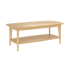 Mesa de centro rectangular de madera clara