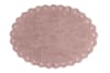 Tappeto lavabile in cotone rosa 130x180