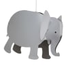 Lampada a sospensione per bambini Elefante Grigia 33 cm