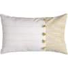 Housse de coussin coton jaune zeste 50x30