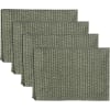 Serviettes de table (x4) coton 45x45 vert lichen
