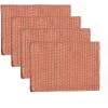 Serviettes de table (x4) coton 45x45 terracotta