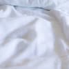 Taie d'oreiller en lin lavé blanc 65x65