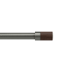 Gardinenstange D25mm ausziehbar Titan von 182 bis 365cm