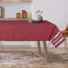 Mantel lurex algodón 150x250 rojo / plateado