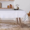 Nappe lurex coton 150x250 blanc / argent