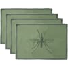 Manteles individuales (x4) algodón 35x50 verde liquen