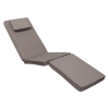 Matelas taupe pour chaise longue