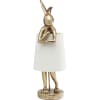 Lámpara mesa rabbit oro/blanco 68cm