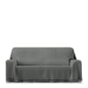 Plaid Multiuso 3 posti grigio 230 cm (Misure contando le frange)