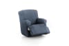 Funda de sillón relax XL elástica azul 60 - 110 cm