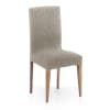 Pack 2 fundas de silla con respaldo elástica topo 40 - 50 cm