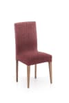 Pack 2 housses de chaise avec dossier extensible Bordeaux 40 - 50 cm