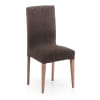 Pack 2 fundas de silla con respaldo elástica marrón 40 - 50 cm