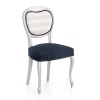 Pack 2 housses de chaise extensible bleu 40 - 50 cm