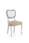 Pack 2 housses de chaise extensible beige 40 - 50 cm